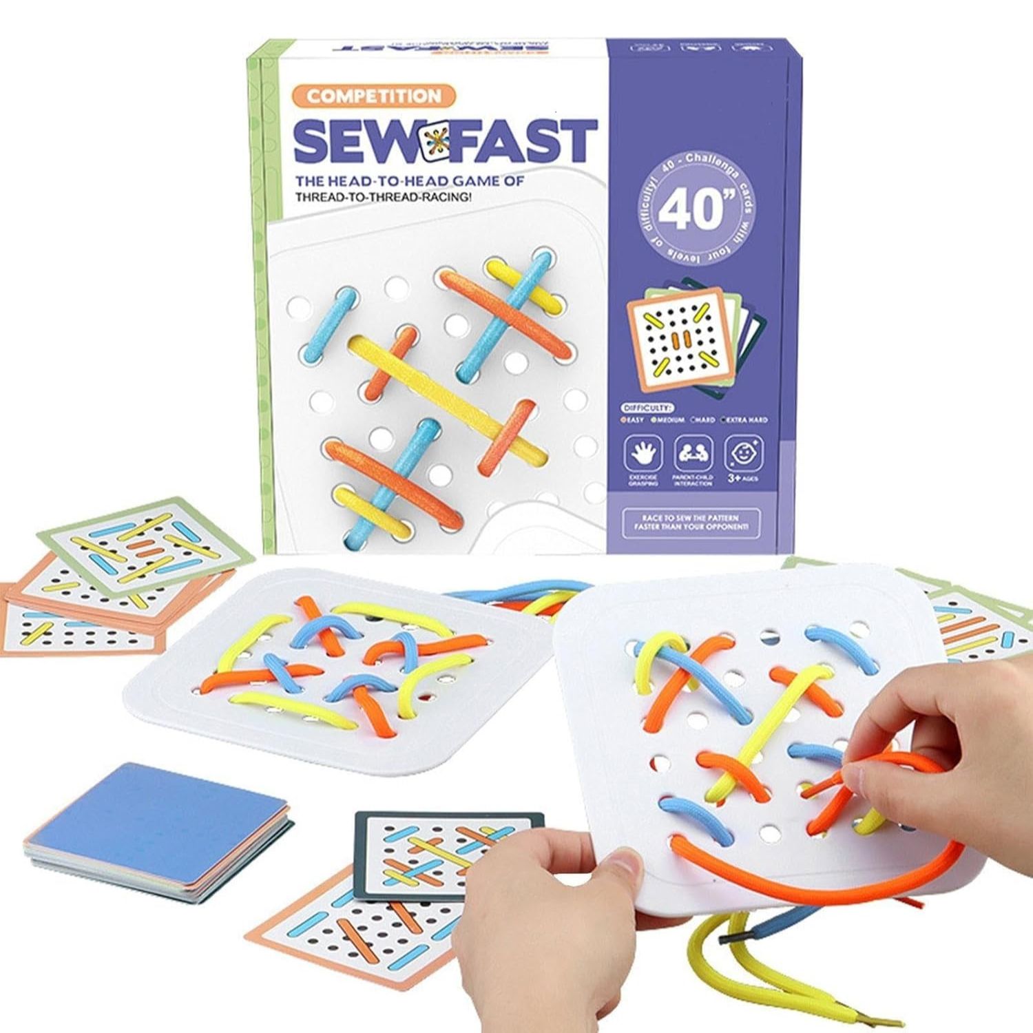Sew Fast Thread Racing Board Game